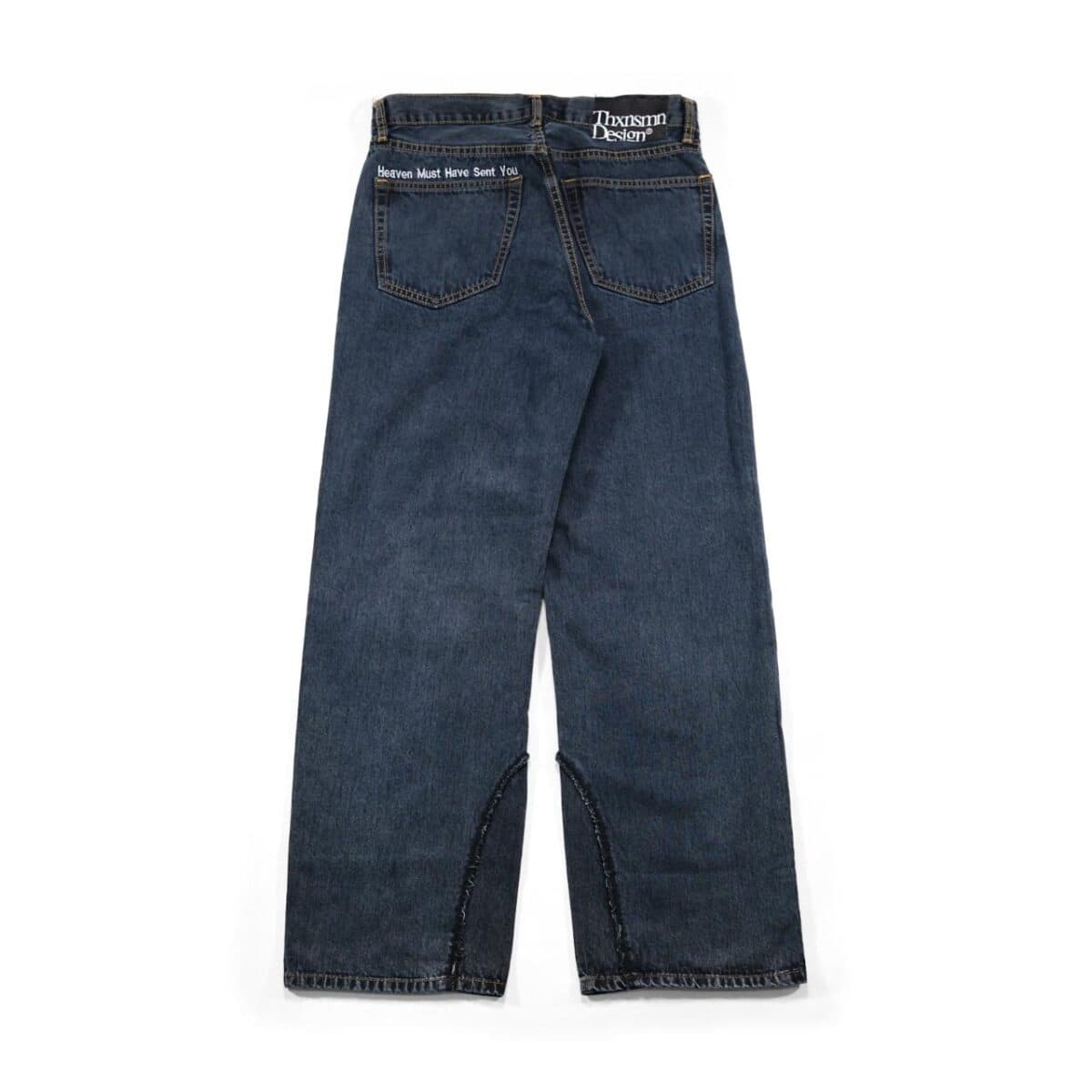 Denim Pants Vivianne Heaven Washed Black Thanksinsomnia - Gambar 2