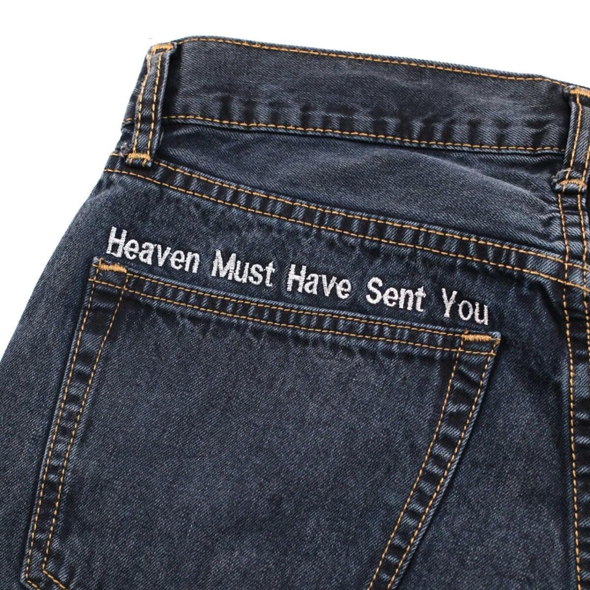 Denim Pants Vivianne Heaven Washed Black Thanksinsomnia - Gambar 3